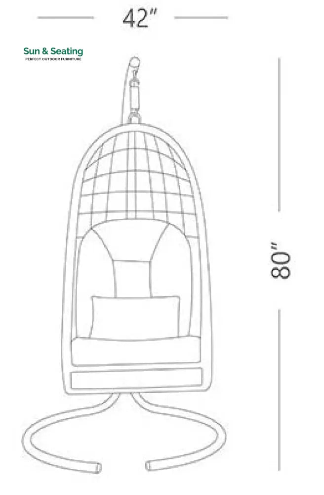 Violante Single Seater Hanging Swing With Stand For Balcony Garden Swing (Grey) Swings