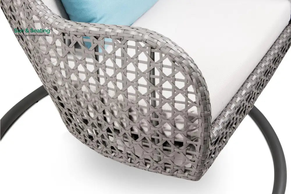 Violante Single Seater Hanging Swing With Stand For Balcony Garden Swing (Grey) Swings