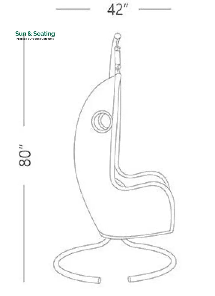 Violante Single Seater Hanging Swing With Stand For Balcony Garden Swing (Grey) Swings