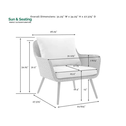 Violeta Outdoor Sofa Set 2 Seater 2 Single seater and 1 Center Table (Brown) Sofa Sets