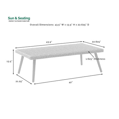 Violeta Outdoor Sofa Set 2 Seater 2 Single seater and 1 Center Table (Brown) Sofa Sets