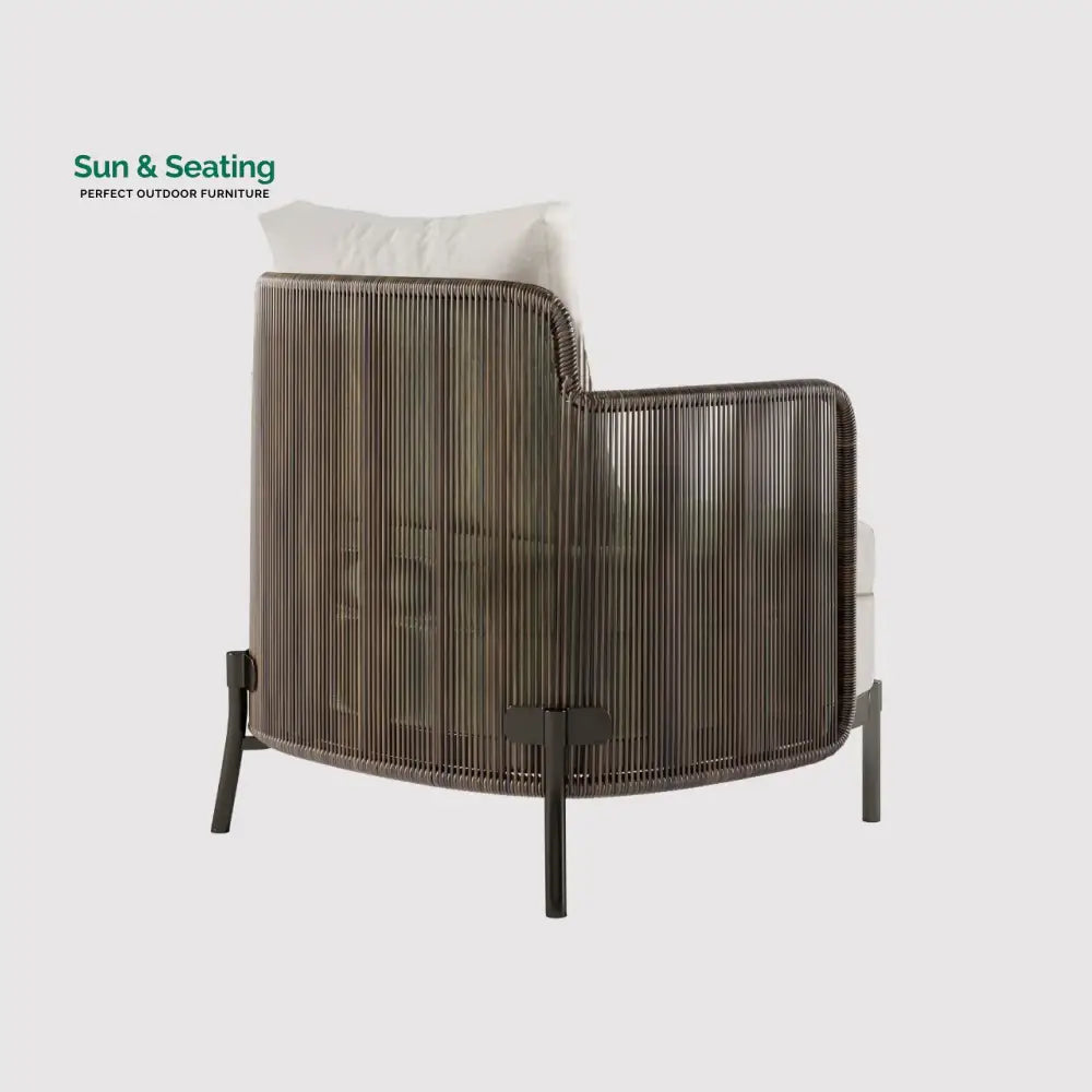 Viov Outdoor Garden Balcony Sofa Set 3 Seater,2 Single seater and 1 Center Table Set (Brown) Sofa Sets