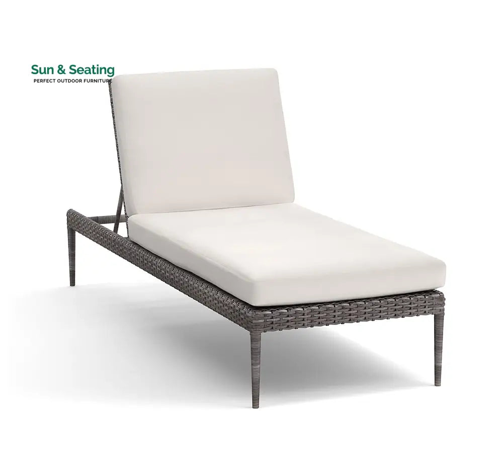 Vito Outdoor Swimming Poolside Lounger (Grey) Loungers