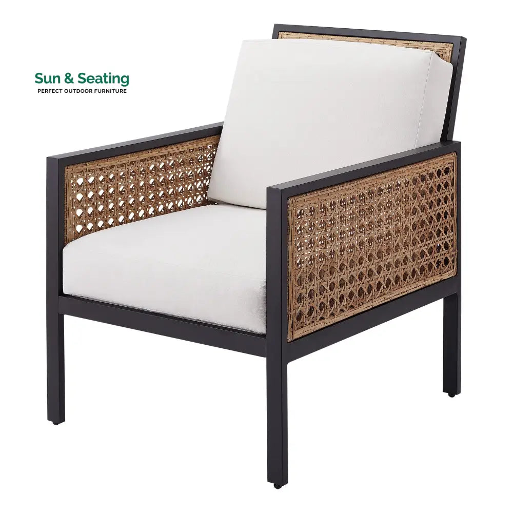 Vizoly Outdoor Garden Balcony Sofa Set 2 Seater 2 Single seater and 1 Center Table Set (Brown) Sofa Sets