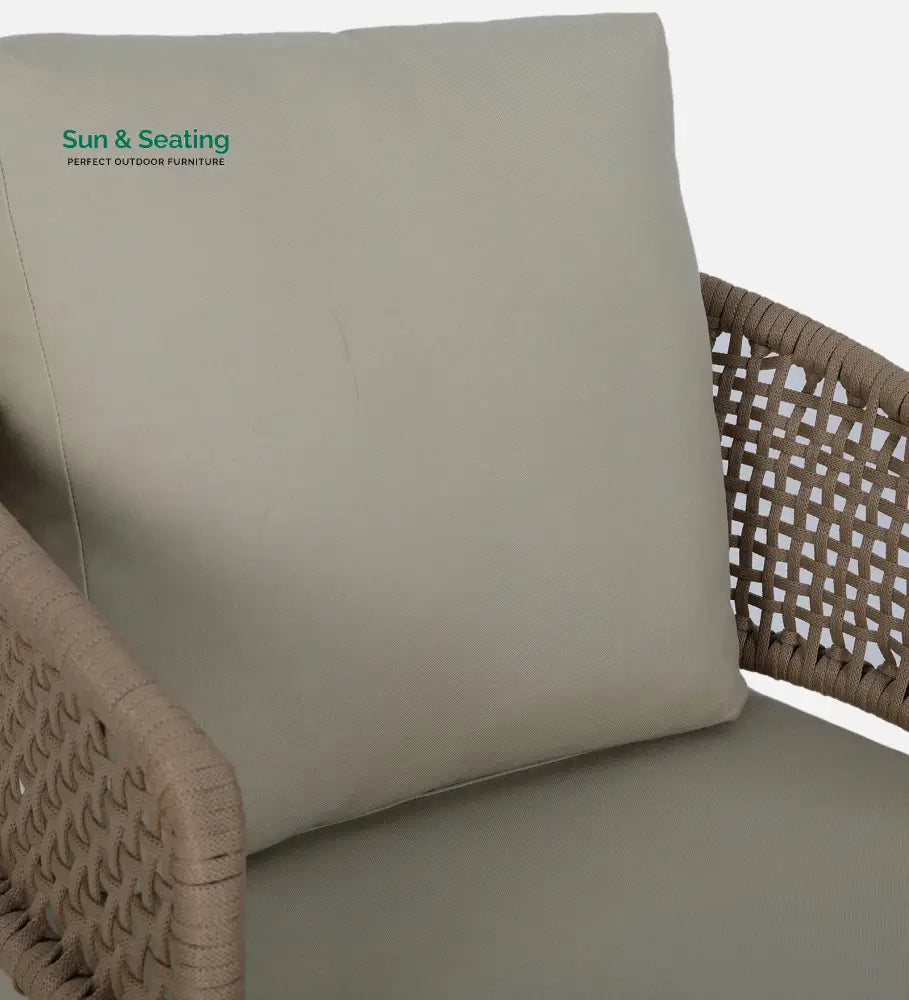 Volker Outdoor Sofa Set 2 Seater 2 Single seater and 1 Center Table (Natural) Braided &amp; Rope Sofa Sets