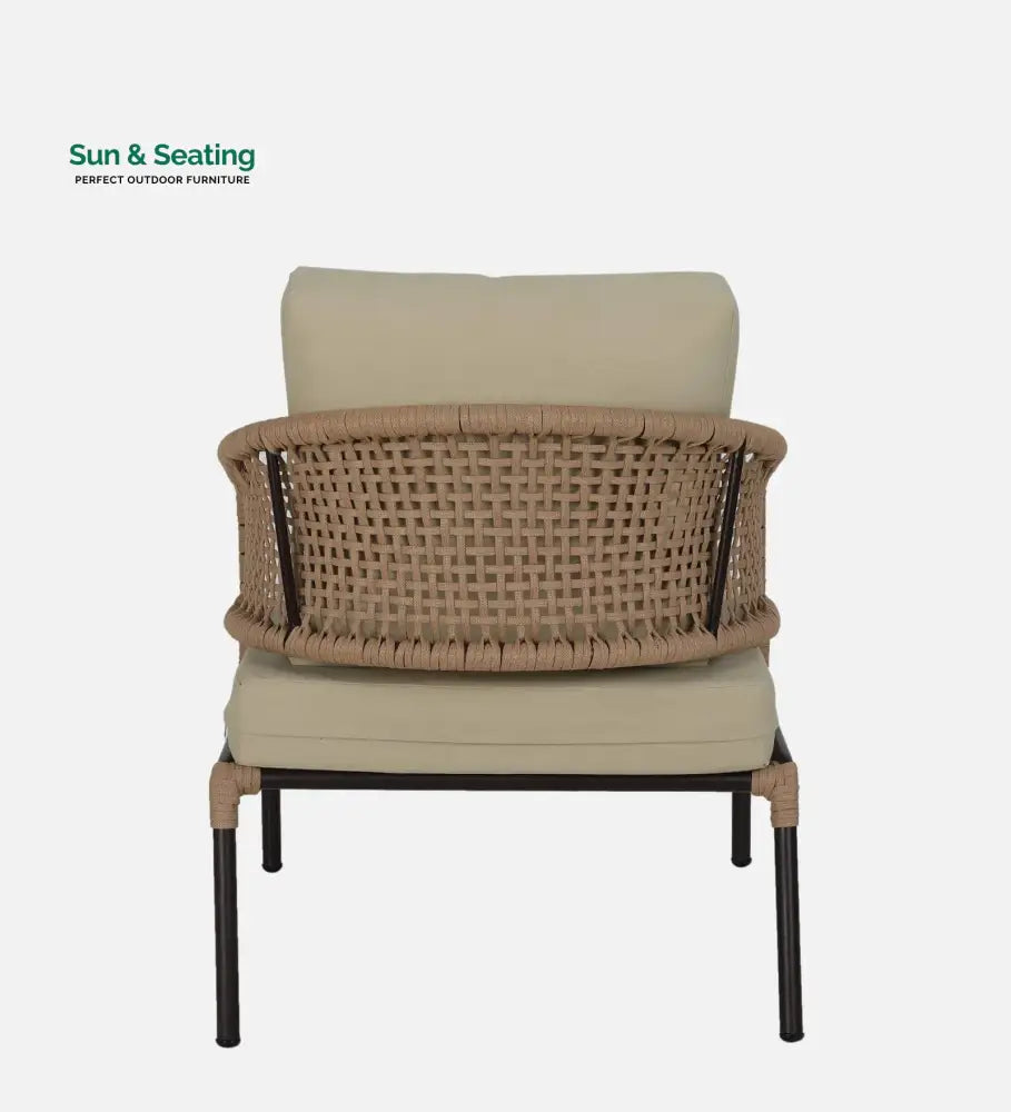 Volker Outdoor Sofa Set 2 Seater 2 Single seater and 1 Center Table (Natural) Braided &amp; Rope Sofa Sets