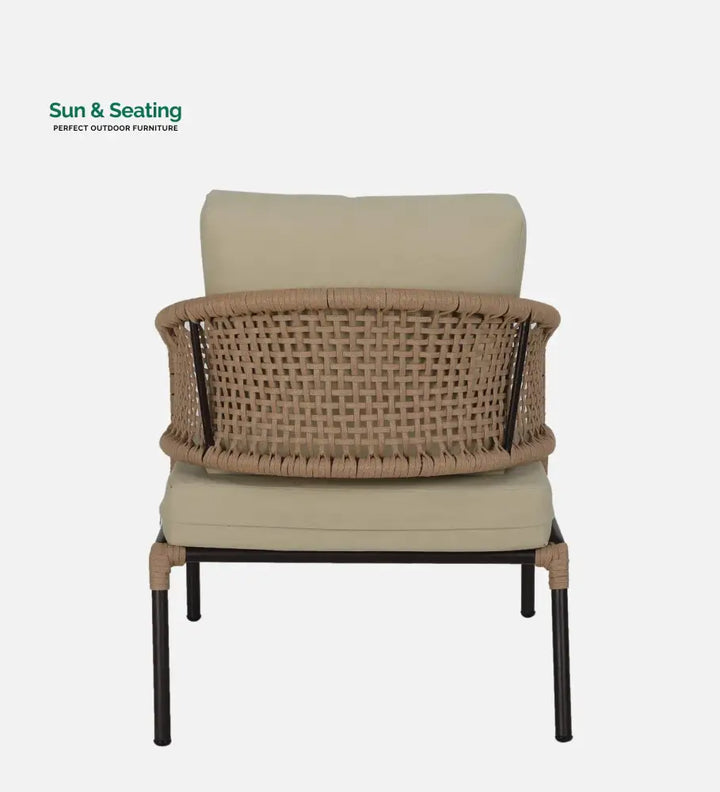 Volker Outdoor Sofa Set 2 Seater 2 Single seater and 1 Center Table (Natural) Braided &amp; Rope Sofa Sets