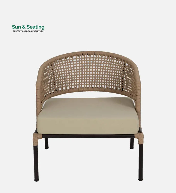 Volker Outdoor Sofa Set 2 Seater 2 Single seater and 1 Center Table (Natural) Braided &amp; Rope Sofa Sets