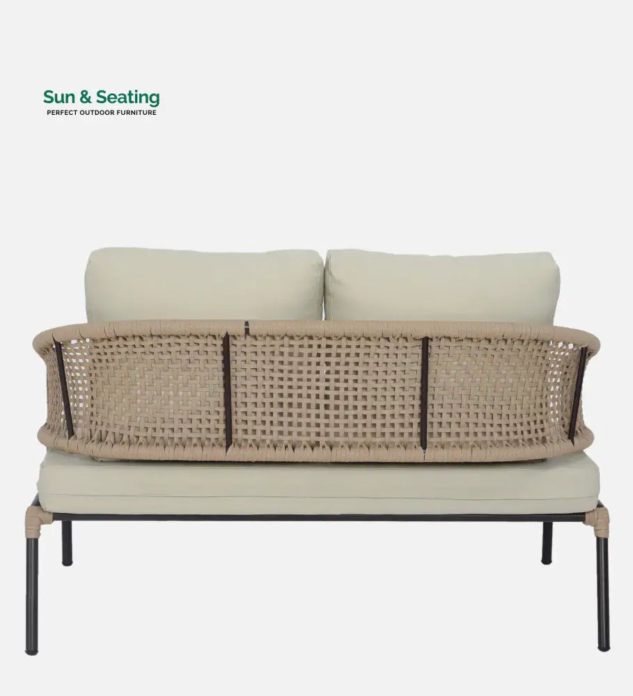 Volker Outdoor Sofa Set 2 Seater 2 Single seater and 1 Center Table (Natural) Braided &amp; Rope Sofa Sets