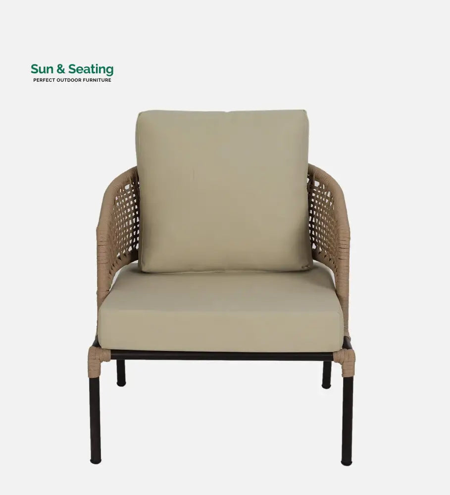 Volker Outdoor Sofa Set 2 Seater 2 Single seater and 1 Center Table (Natural) Braided &amp; Rope Sofa Sets