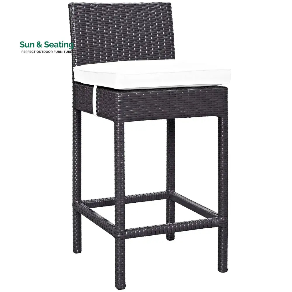 Volta Outdoor Patio Bar Sets 4 Chairs and 1 Table (Dark Brown) Bar Sets