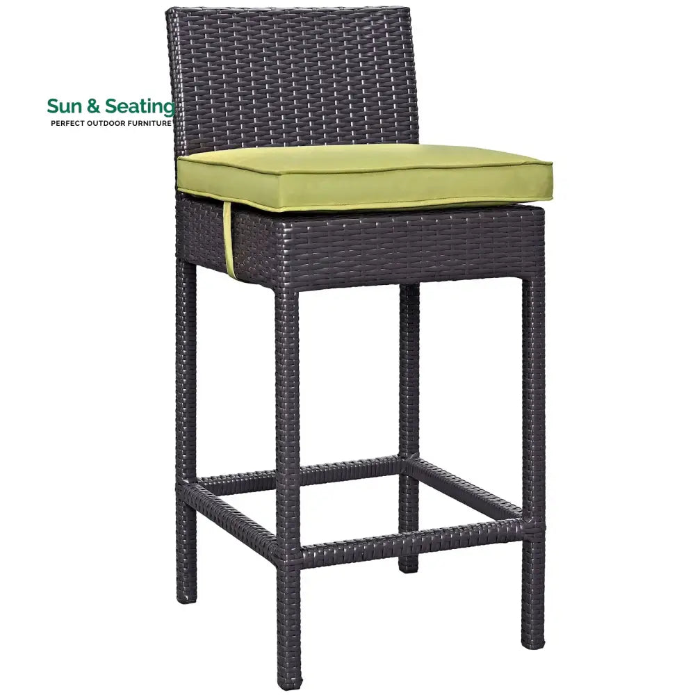 Volta Outdoor Patio Bar Sets 4 Chairs and 1 Table (Dark Brown) Bar Sets
