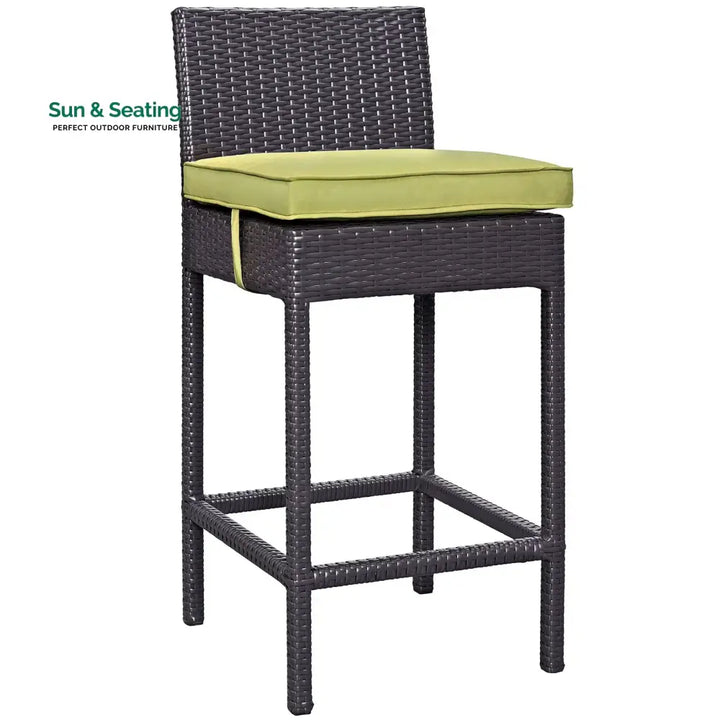 Volta Outdoor Patio Bar Sets 4 Chairs and 1 Table (Dark Brown) Bar Sets