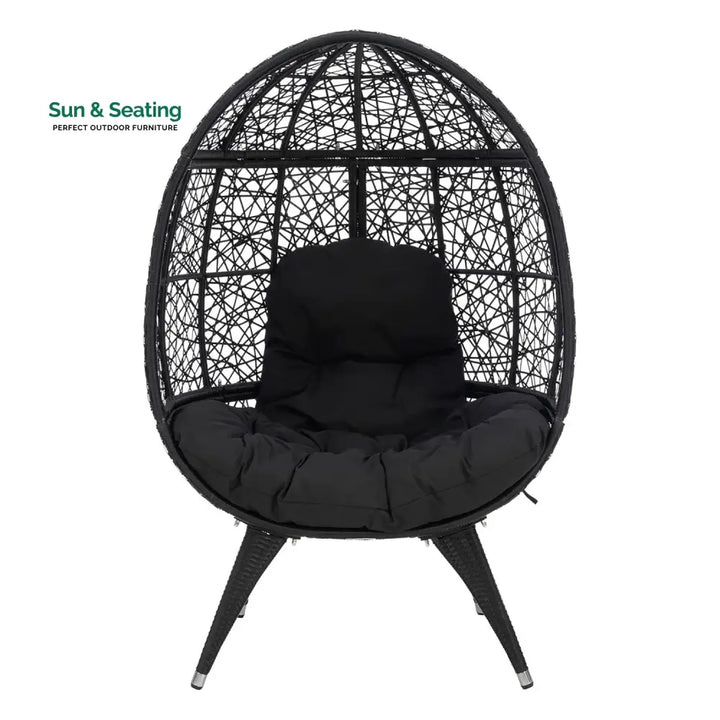 Wafaa Outdoor All-Weather Wicker Egg Chair Egg Chair