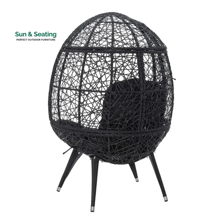 Wafaa Outdoor All-Weather Wicker Egg Chair Egg Chair