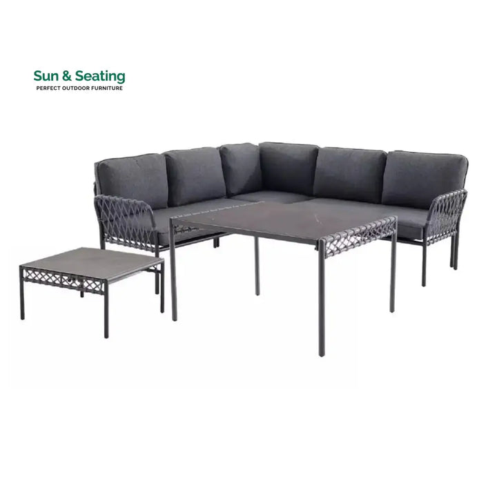 Waverly Outdoor Rope 5 Seater L-Shape Sofa Sofa Set