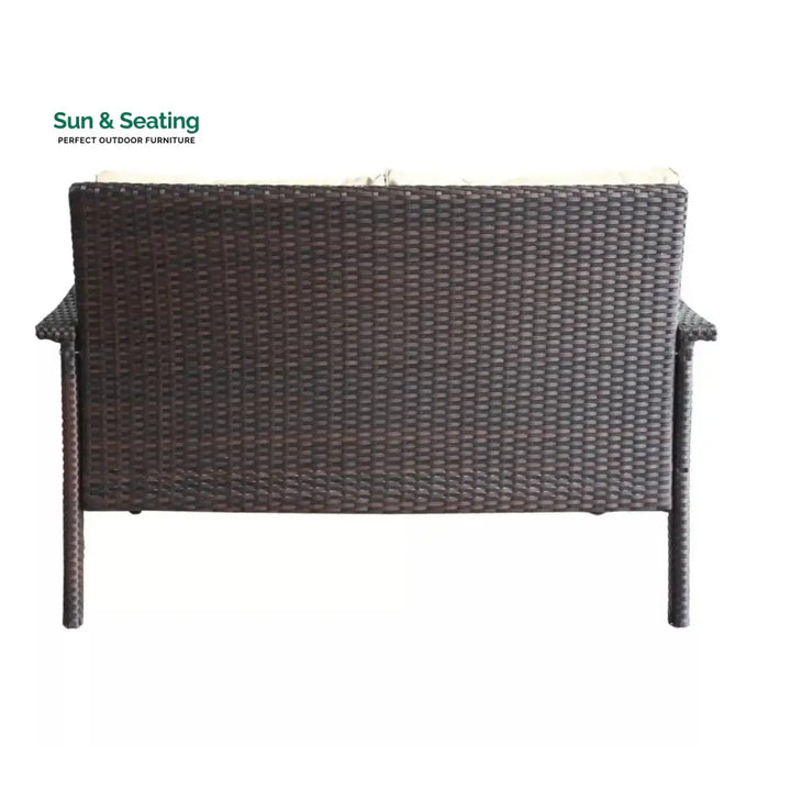 Xenia Outdoor Rattan Wicker 1-Piece Loveseat Sofa Sofa Set