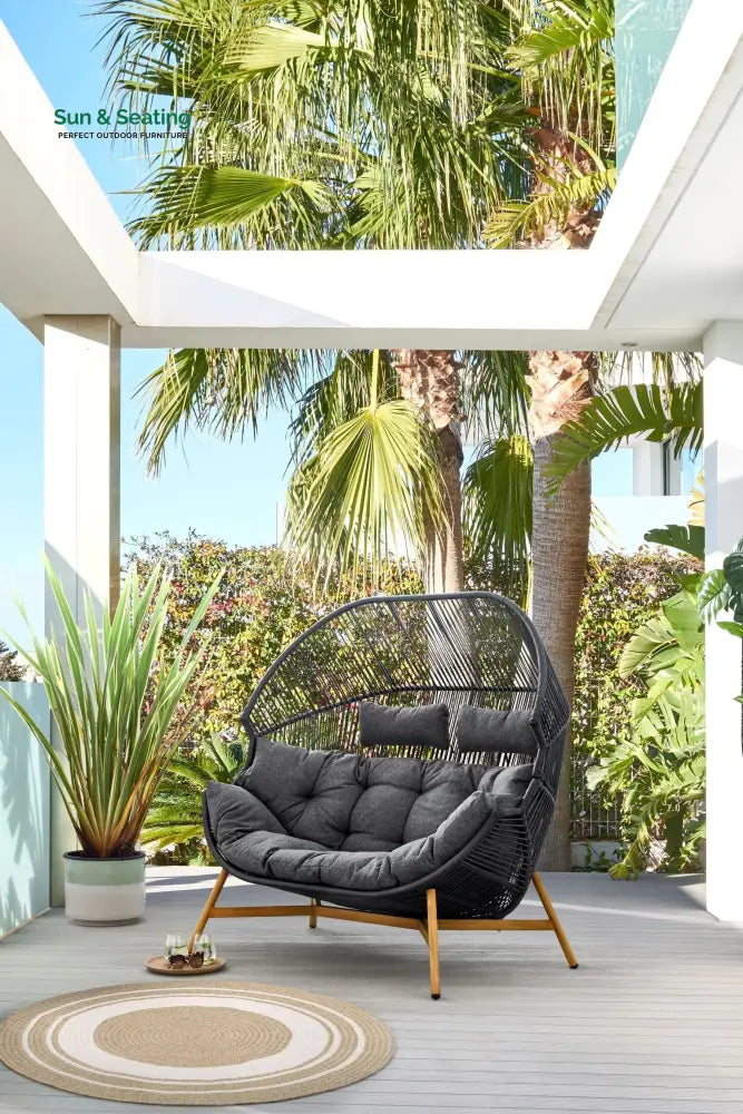 Ximen Double Seater Swing Basket For Balcony &amp; Garden Swings