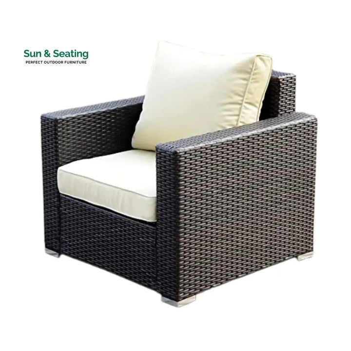 Yashvi 1-Piece Outdoor Wicker Single Seater Sofa Sofa Set