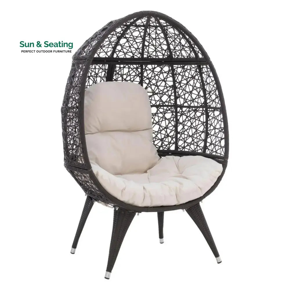 Yasira Outdoor All-Weather Wicker Egg Chair Egg Chair