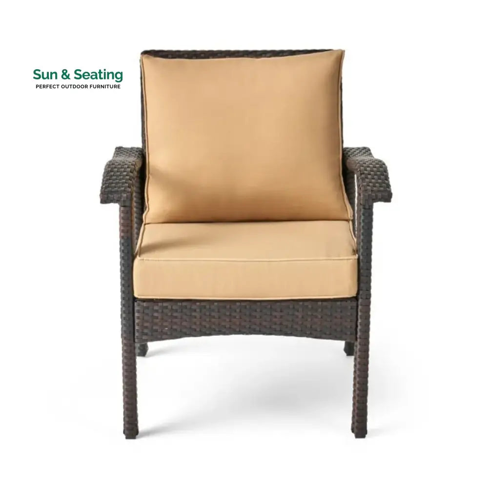 Yoko Brown 8 Seater Outdoor Wicker Conversation Set Sofa Set