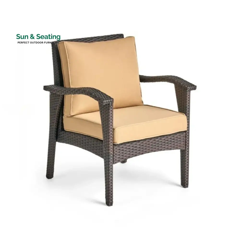 Yoko Brown 8 Seater Outdoor Wicker Conversation Set Sofa Set