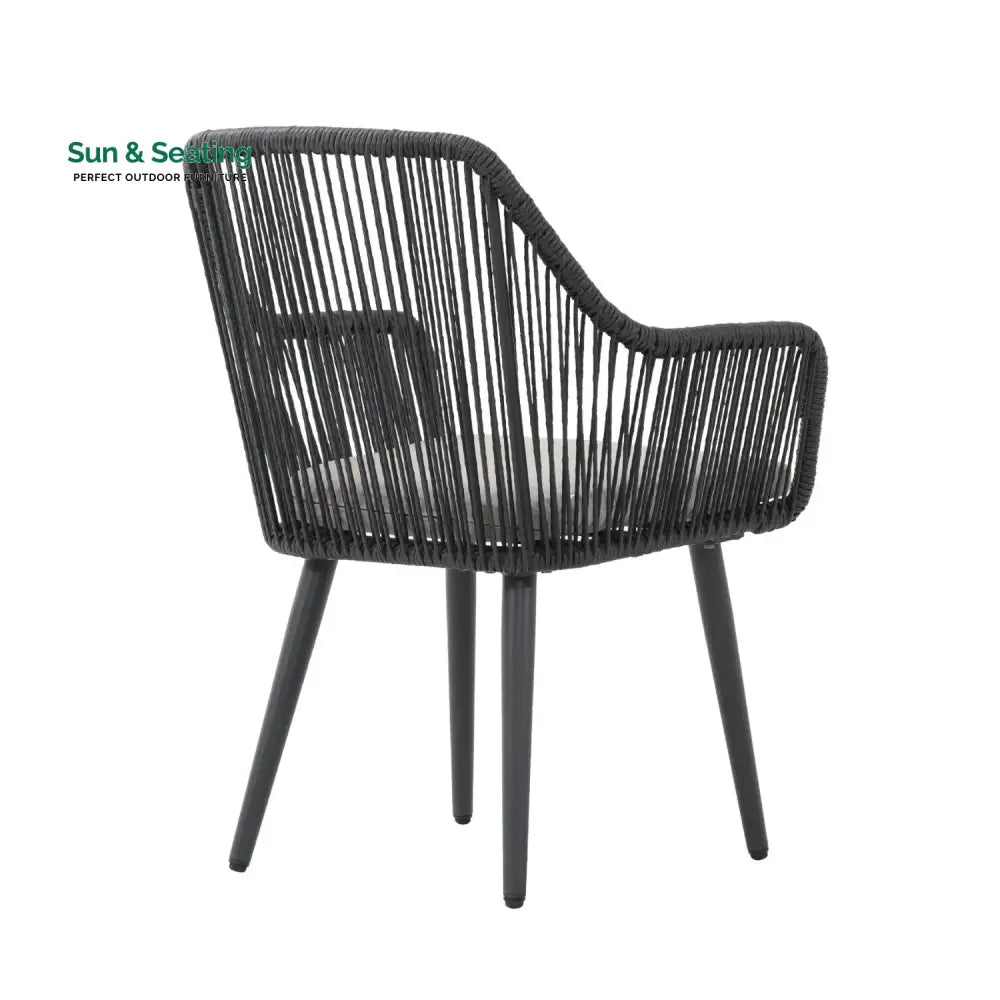 Yolanda 2-Piece Outdoor Rope Patio Dining Chairs Dinning Chairs