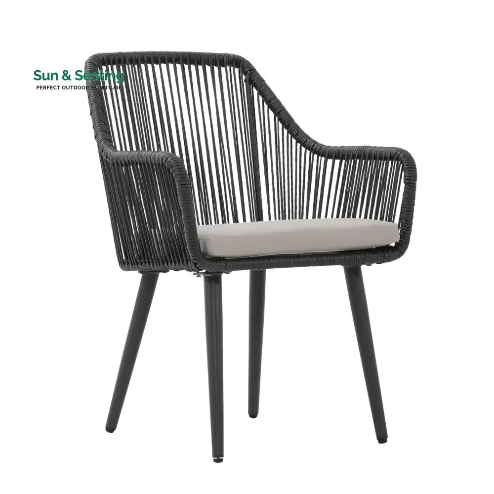 Yolanda 2-Piece Outdoor Rope Patio Dining Chairs Dinning Chairs