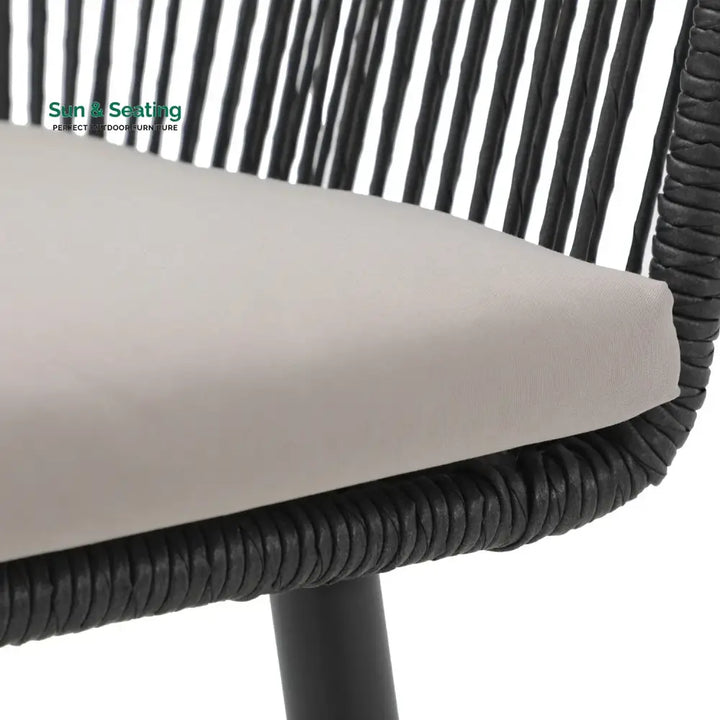 Yolanda 2-Piece Outdoor Rope Patio Dining Chairs Dinning Chairs