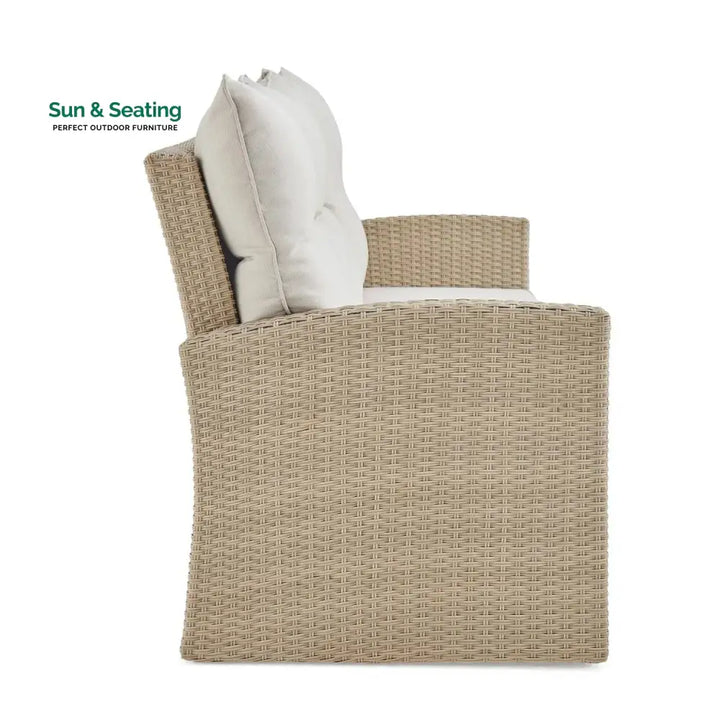 Yue 3-Seater Outdoor Rattan Wicker Patio Sofa Sofa Set