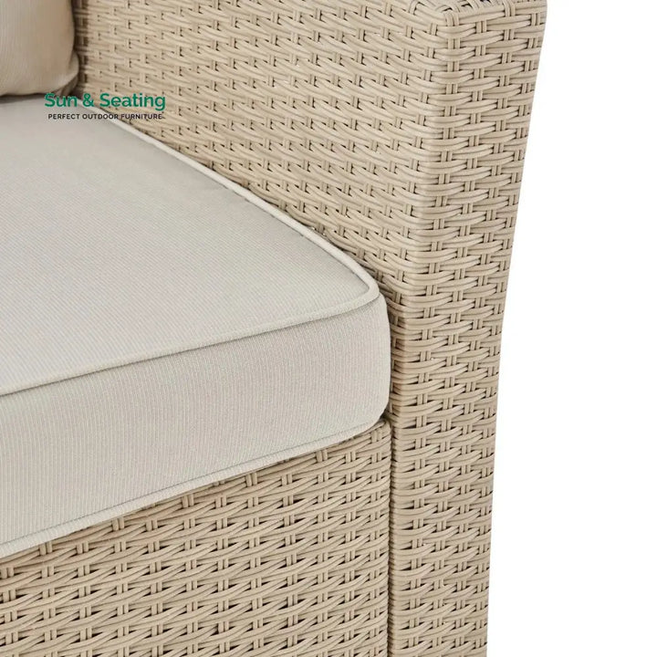Yue 3-Seater Outdoor Rattan Wicker Patio Sofa Sofa Set