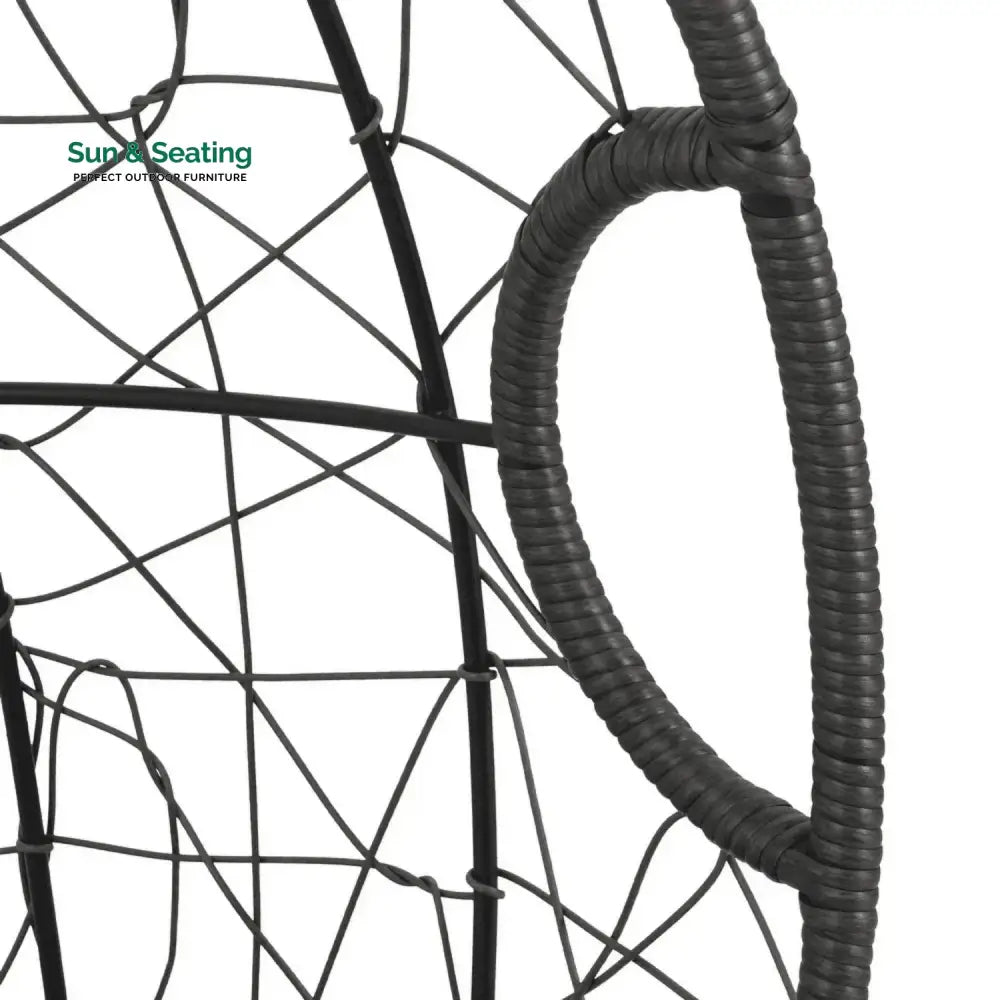 Zahida Outdoor All-Weather Wicker Egg Chair (Grey) Egg Chair