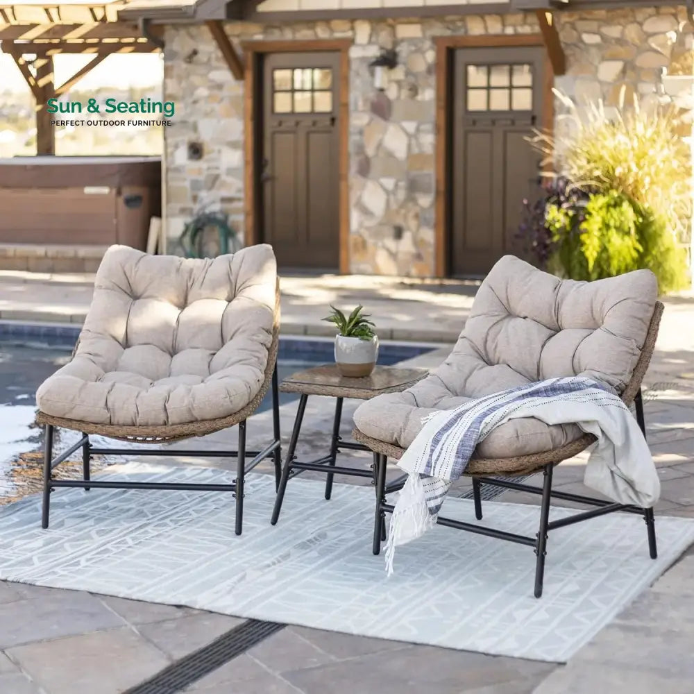Zhen 3 Piece Garden Outdoor Patio Furniture Set Patio Set