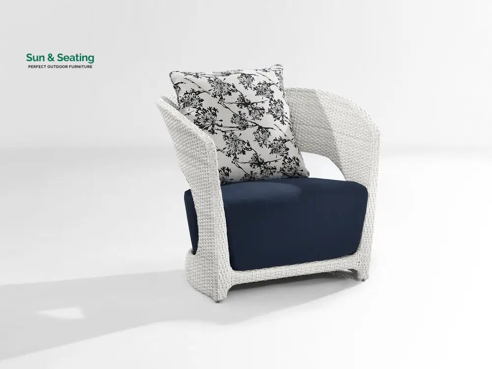 Zibra Outdoor Garden Balcony Sofa Set 2 Seater 2 Single Seater 1 Center Table With Side Table Set (White) Sofa Sets