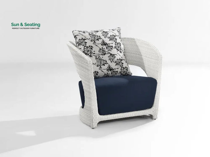 Zibra Outdoor Garden Balcony Sofa Set 2 Seater 2 Single Seater 1 Center Table With Side Table Set (White) Sofa Sets