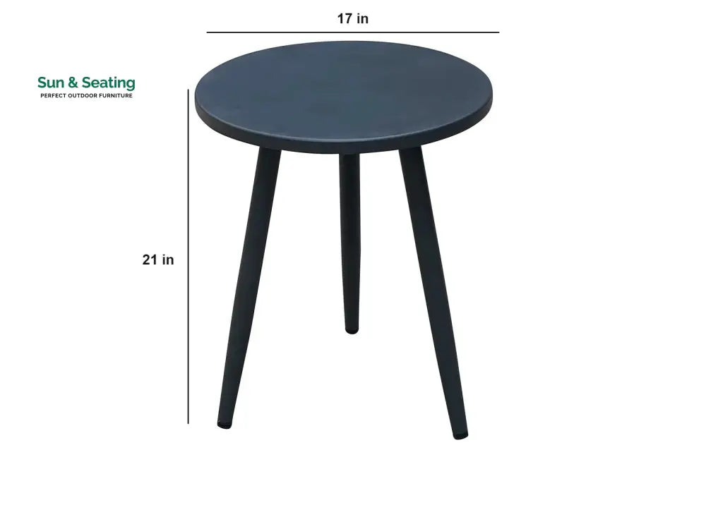 Zingel Outdoor Patio Seating Set 2 Chairs and 1 Table Set (Grey) Braided &amp; Rope Coffee Table Sets