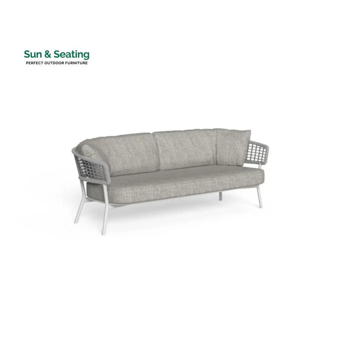 Zion Outdoor Sofa Set 3 Seater 2 Single seater and 1 Center Table Set (Grey) Braided &amp; Rope Sofa Sets